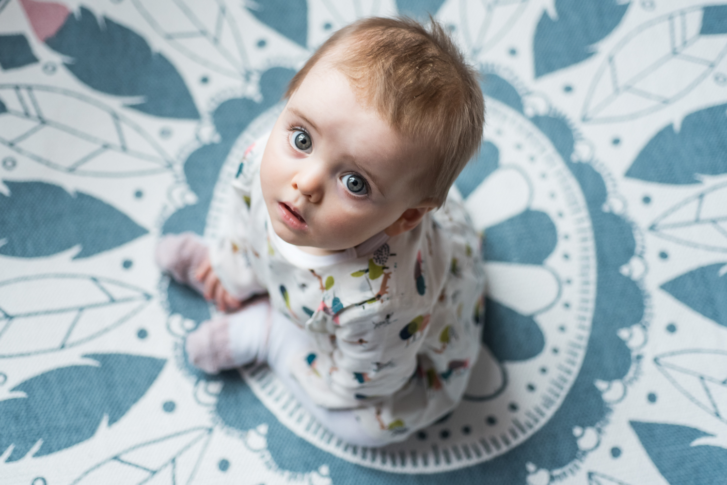 Portrait of baby by piccolino photo studio Beckenham Family photographer